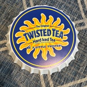 Twisted Tea Bottle Cap Sign